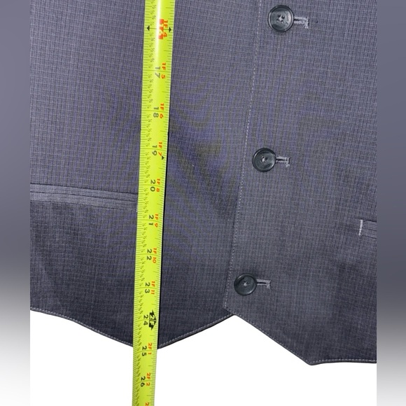 Calvin Klein Gray Suit Vest XL NWT Tailored Fit Dress Waistcoat - Picture 3 of 6